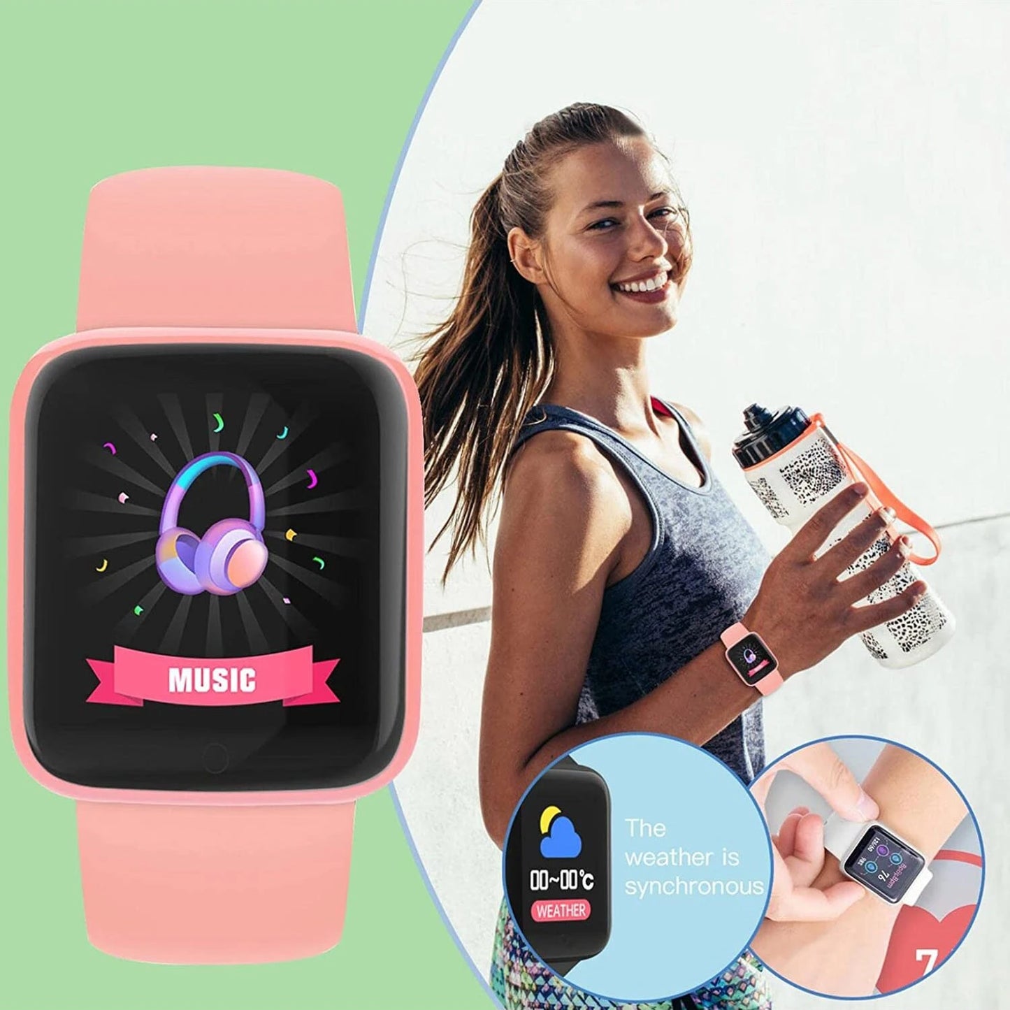 Multifuncional relógio inteligente das mulheres dos homens bluetooth conectado telefone leitor de música fitness esporte pulseira monitor sono d13 smartwatch