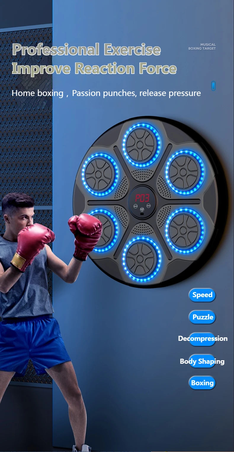 Máquina de boxe de música inteligente