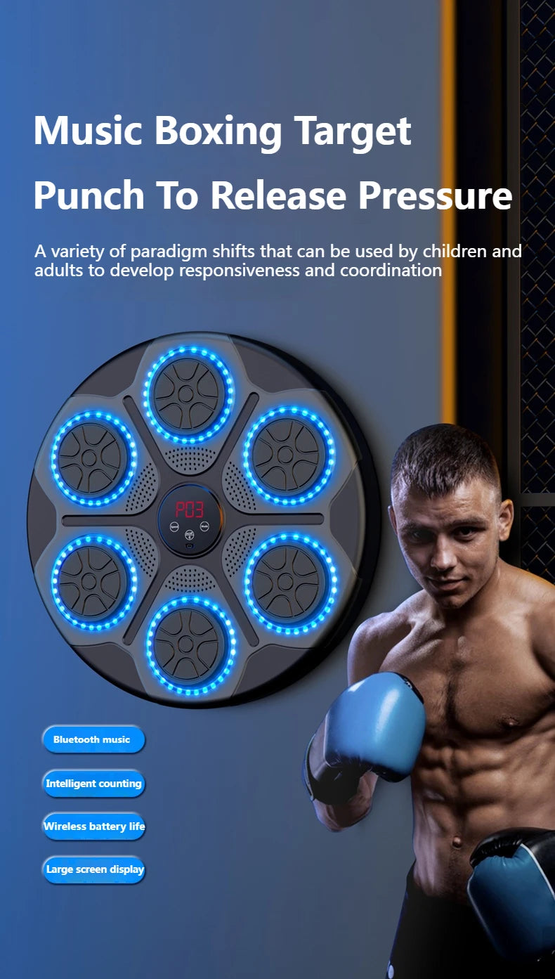 Máquina de boxe de música inteligente